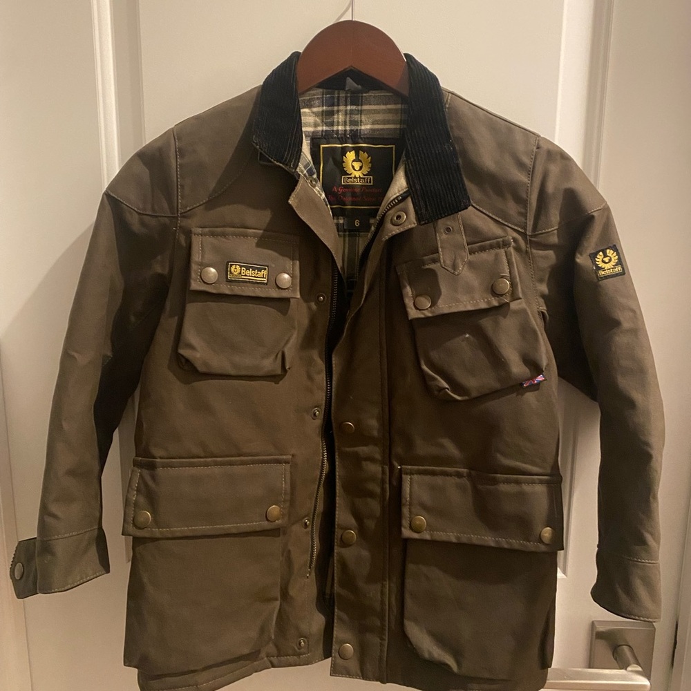 Belstaff Boys olive green Jacket
